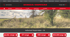 Desktop Screenshot of honda-mowers.com